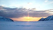 Mountains at sunset timelapse, Arctic