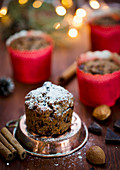 Winterliche Schokoladen-Zimtmuffins