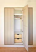 Fitted wardrobe in bedroom