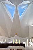 Chapel converted into home with faceted ceiling