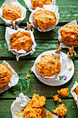 Karotten-Pistazien-Muffins mit Osterhasen