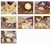 Instructions for baking festive biscuits shaped like digits 1-4