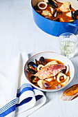 Bouillabaisse with red mullet