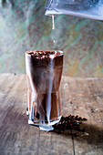 Chocolate coffe smoothie