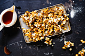 Spicy, salty buffalo wing popcorn