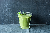 Vegan herb and avocado smoothie