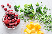 Frozen fruit and vegetables