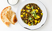 Fruity lentil curry with fenugreek seeds and mango