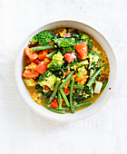 Indian vegetable curry for vegans