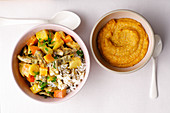 Rinder-Gemüse-Curry für die Mutter und püriert für's Kind