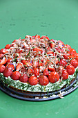 Basilikum-Erdbeer-Torte