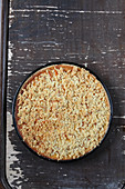 Breton apricot cake with streusel