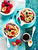 Breakfast Cups with fresh berries
