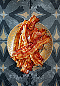 Fried rashers of bacon
