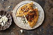 Mushroom omelette with feta cheese