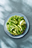 Risotto with green vegetables