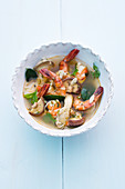 Tom Yam Gung soup with prawns (Thailand)