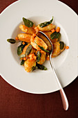 Gnocchis with pumpkin and sage