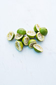 Squeezed lime halves