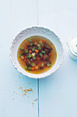 Clear oxtail soup