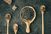Tea leaves and spices