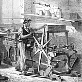 Intaglio, Copperplate Printing Press, 1882