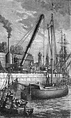 Steam Powered Crane, 19th Century
