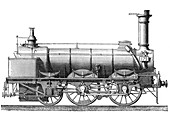Steam Locomotive with Coal Car, 19th Century