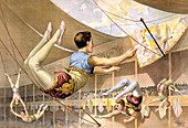 Circus Trapeze Act, 1890