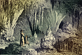 Joseph de Tournefort Exploring a Cave