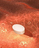 Pill in Stomach, Illustration