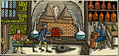 Distillation, Middle Ages