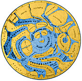 Schiaparelli Mars Map, 1877-78