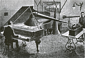 Grand Piano Registered by Phonograph, 1889