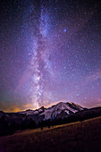 Milky Way over Mt. Rainier