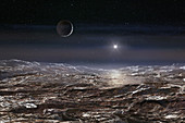 Pluto Landscape, Illustration