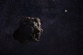 Comet in Oort Cloud, Illustration