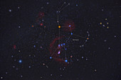 Orion, Constellation, Labeled