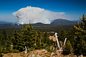 Forest Fire near Crater Lake, OR