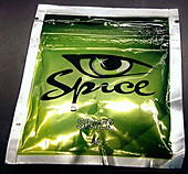 Packet of Spice synthetic cannabis