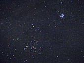The Pleiades (M45) and Hyades Clusters in Taurus