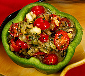 Healthy Food, Vegetarian Stuffed Pepper