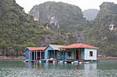 Floating Houses in Halong Bay, Vietnam