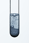 Iron reacts with hydrochloric acid