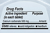 Antacid drug facts