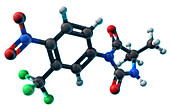 Nilutamide, Molecular Model