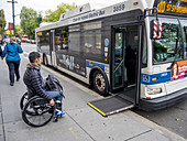 Handicapped Bus Rider NY City