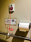 Hospital Bathroom with Emergency Pull Cord
