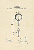 Edison's light bulb patent, 1880