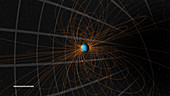 Neptune's magnetosphere, illustration